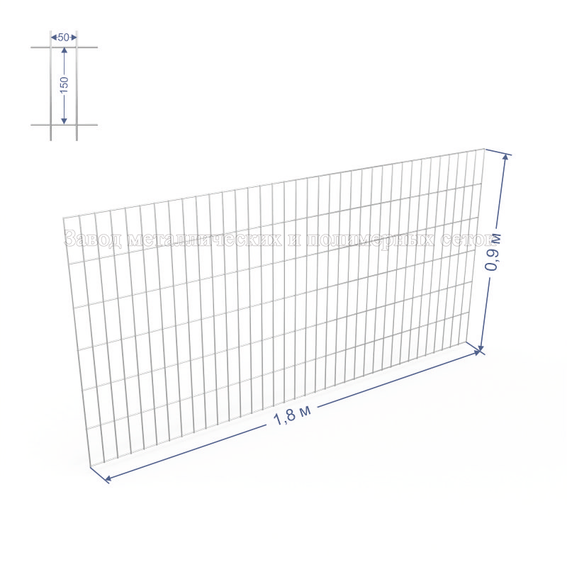 Панель сварная С50х100 d4 (Ц) 1,8х1,0(м) 