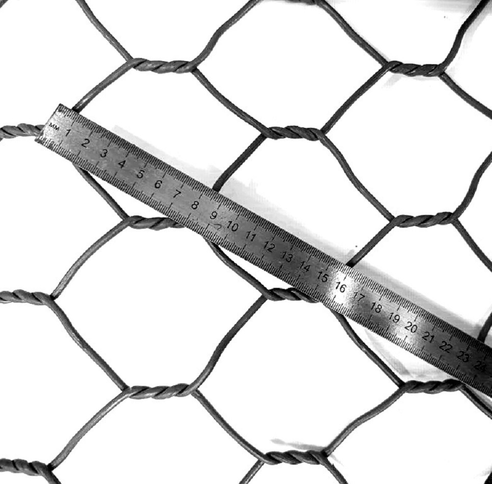 Сетка двойного кручения 80-2,0/2,7-(1,5х10)м Цвет: хаки, серый, RAL