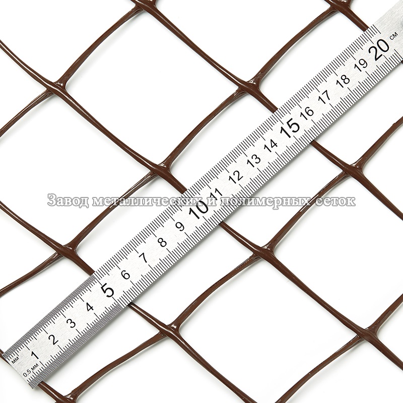 Сетка полимерная 50х50 (1,5х30)м (облегченная) коричневый 