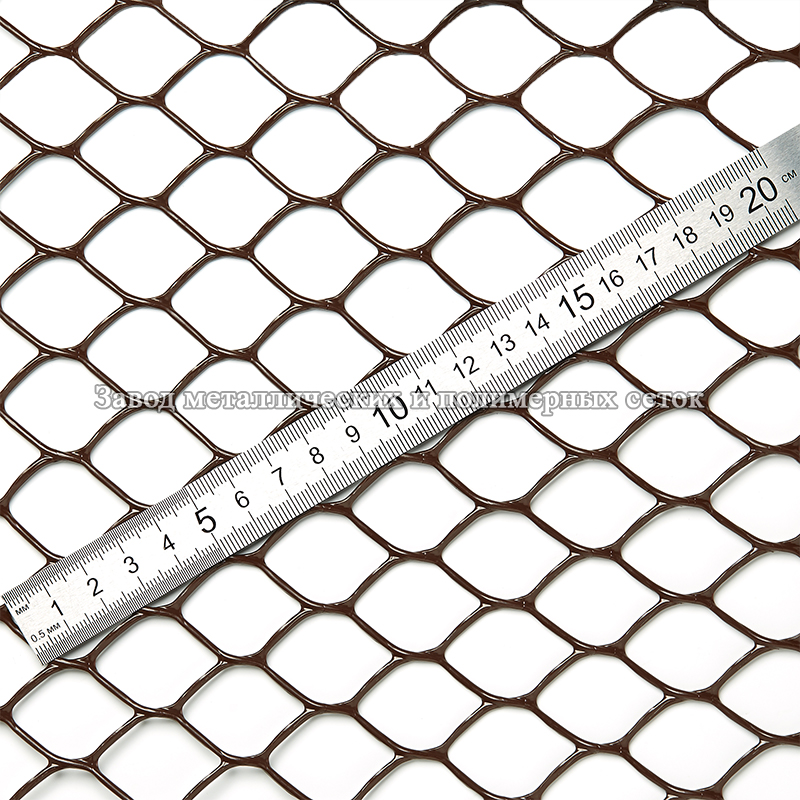 Сетка полимерная 18х18 (1,5х30)м шестигранная коричневая