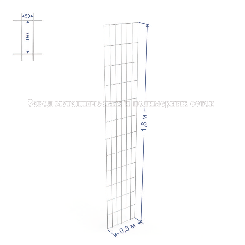 Панель сварная С50х100 d4 (Ц) 0,3х1,8(м) 