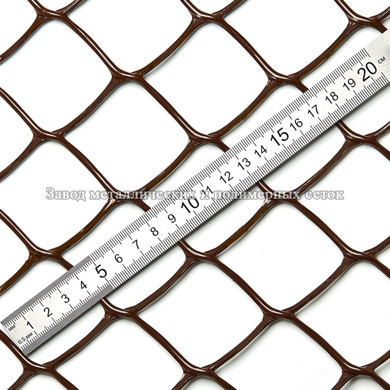 Сетка полимерная 40х40 (1,85х30)м коричневый
