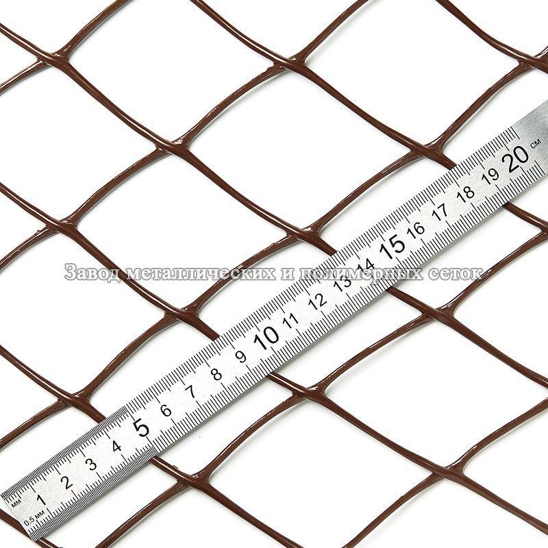 Сетка полимерная 40х40 (1,2х30)м (легкая) коричневая