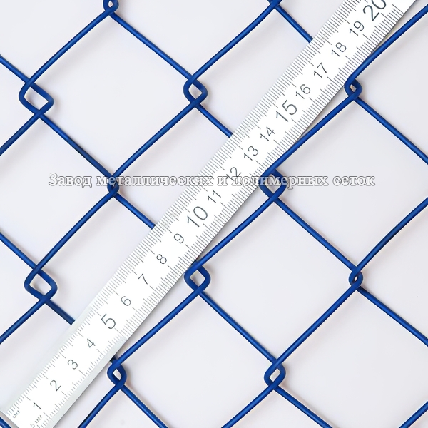 СЕТКА-РАБИЦА, в полимере 40х2,4мм (2,0х10)м син